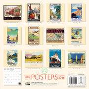 English Travel Posters 2026 wall calendar