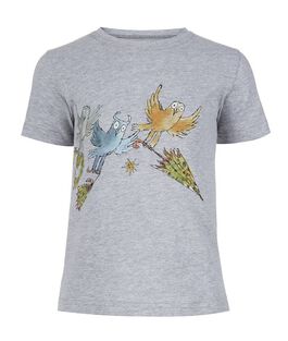 Three Little Owls grey t-shirt