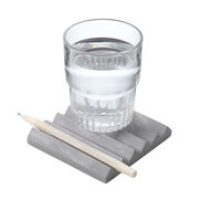 Grey concrete coasters