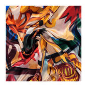 Natalia Goncharova The Ornament. Flowers (Mother of God triptych) silk scarf