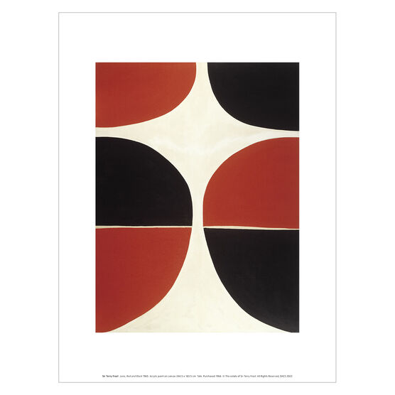 Terry Frost June, Red and Black art print