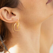 Medium sculptural embolic earrings
