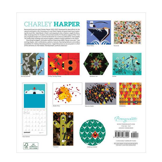 Charley Harper 2020 calendar Calendars Tate Shop Tate