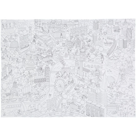 My London colouring pocket map