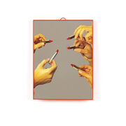 Red lipsticks mirror
