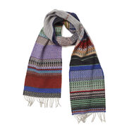 Patterned lambswool scarf