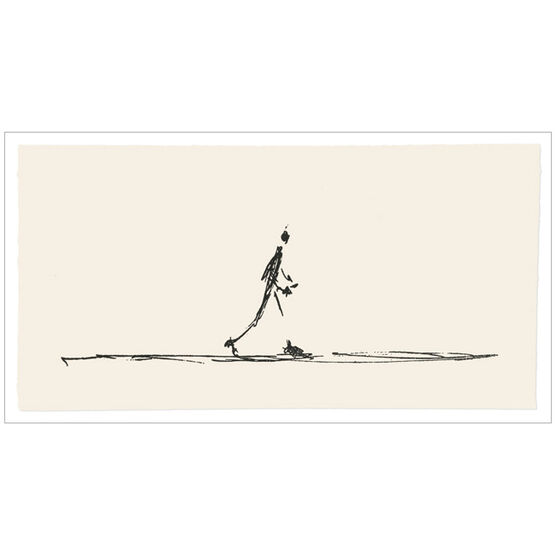 Alberto Giacometti Drawing of a Walking Man (screen-print folio)