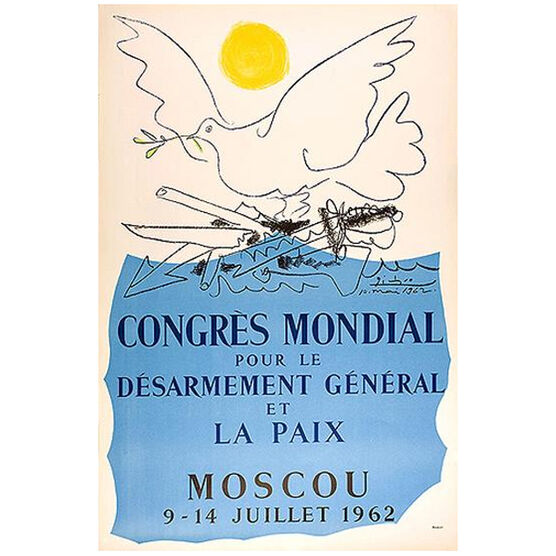 Atelier Mourlot  Congress Pour la Paix (original vintage print)