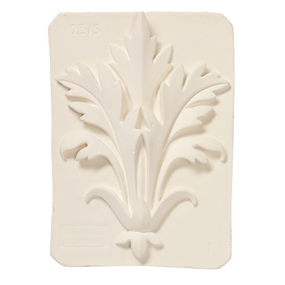 Decorative acanthus plaster cast plaque