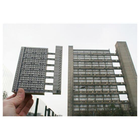 Balfron Tower paper model kit