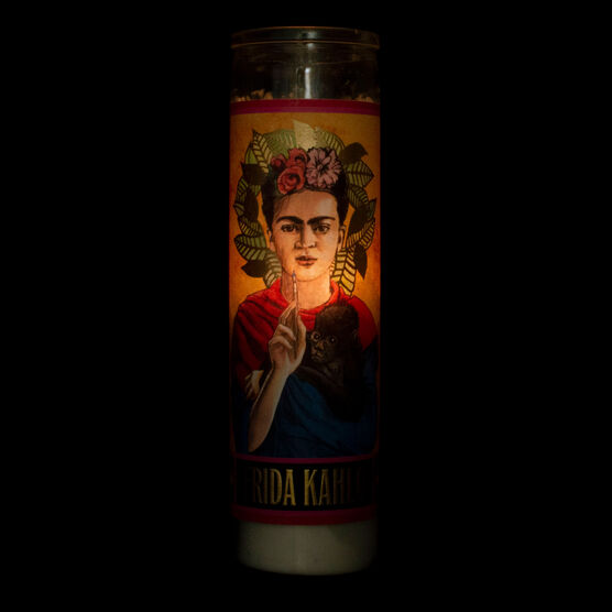 Frida Kahlo Secular Saint candle