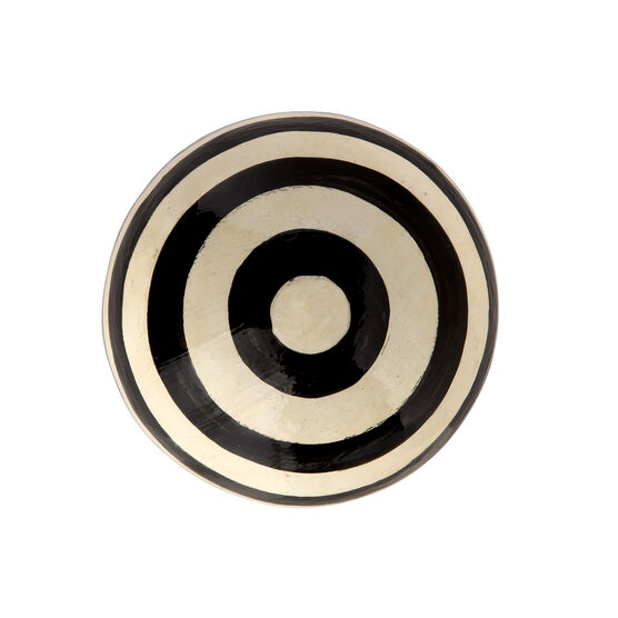 Handpainted black & white bauble