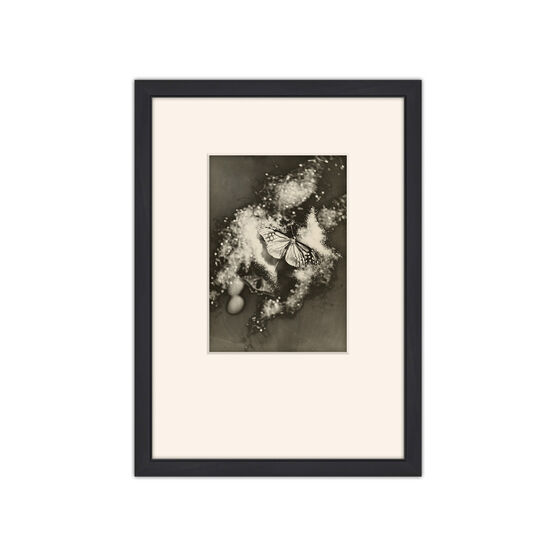 Iwata Nakayama Composition (Butterflies) A4 framed print
