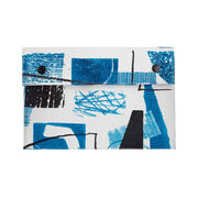 Laura Slater small teal  leather clutch bag