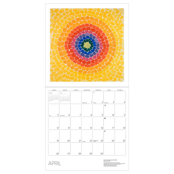 Alma Thomas 2026 wall calendar