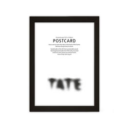 Black postcard frame