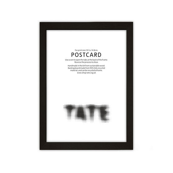 Black postcard frame