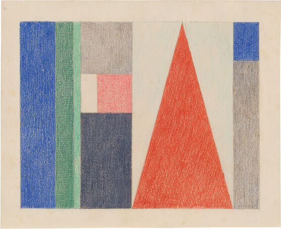 Sophie Taeuber-Arp: Large Triangle: Vertical-Horizontal Composition
