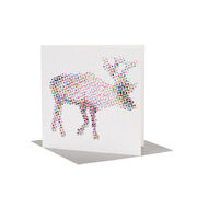 Emily Groves: CMYK Reindeer Christmas card (pack of 6)