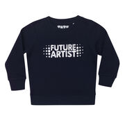 Navy Kids' sweatshirt with Future artist chest graphic - front