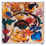 Natalia Goncharova The Ornament. Flowers (Mother of God triptych) silk scarf