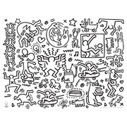 Keith Haring colouring placemats