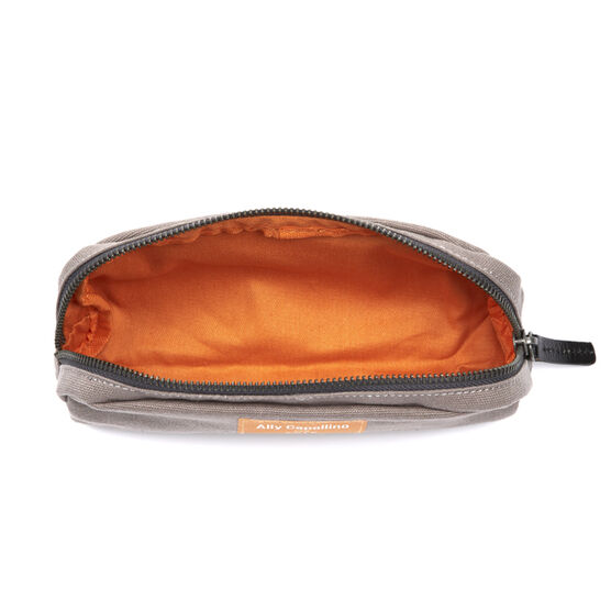 Grey/Orange Ally Capellino pencil case