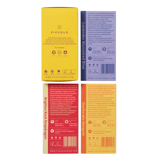 Pollinator flowers seed set
