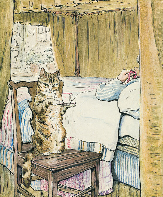 Helen Beatrix Potter: Simpkin at the Tailor's Bedside