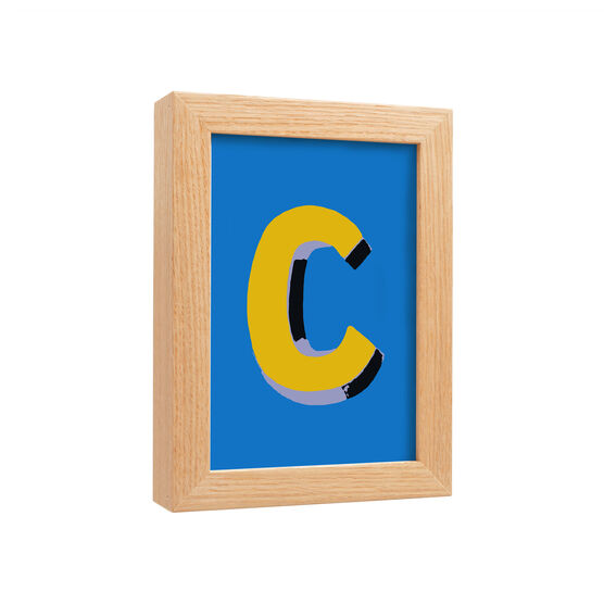 Bob and Roberta Smith Bobs Alphabet framed A6 print: C