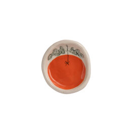 Tiny orange dish