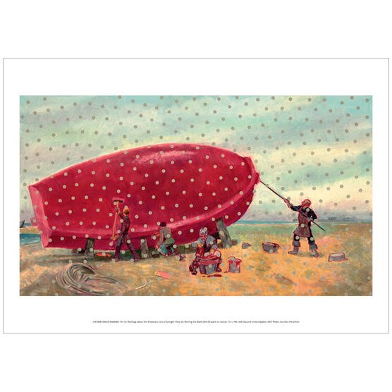 Ilya and Emilia KababovThey are Painting the Boat (poster)