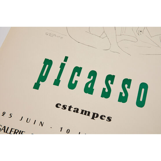 picasso Estampes Galerie de la Colombe 1959 rare vintage poster