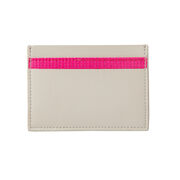 Grey & pink Tate banner apple leather card holder