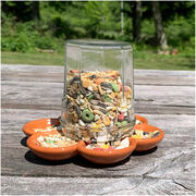 Terracotta bird feeder