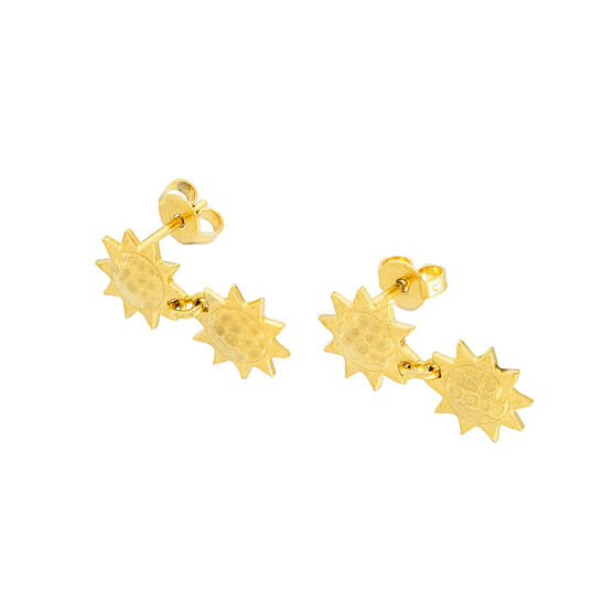 Apollo gold drop earrings