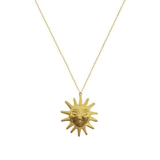 Sun pendant necklace