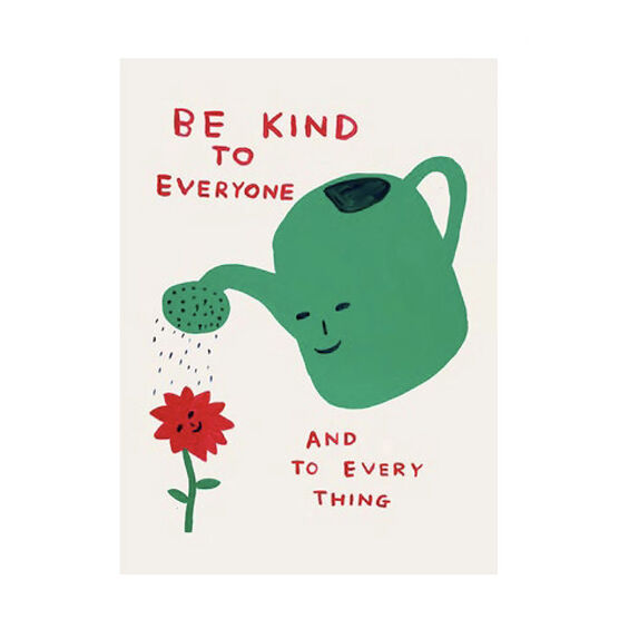 David Shrigley Be Kind tea towel