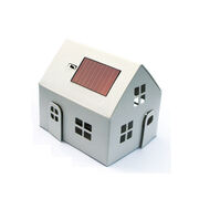 Casagami white solar panel house