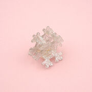 Snowflake mini hair claw