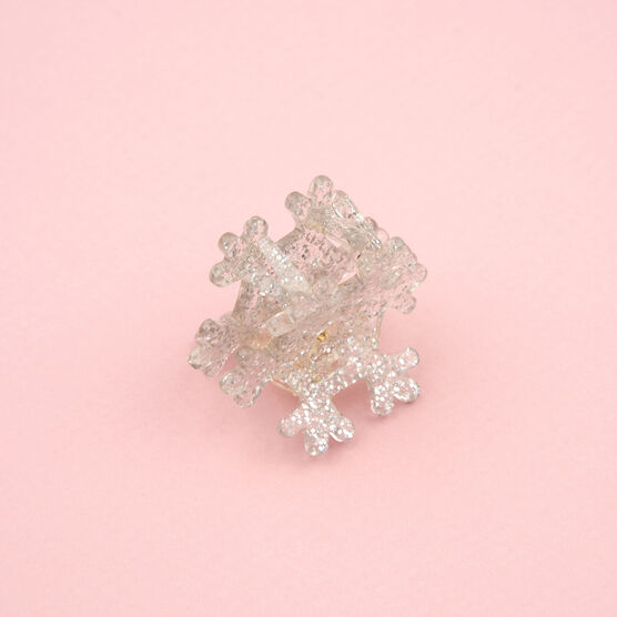 Snowflake mini hair claw
