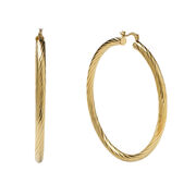 Neneh gold hoop earrings
