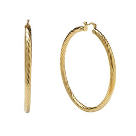 Neneh gold hoop earrings