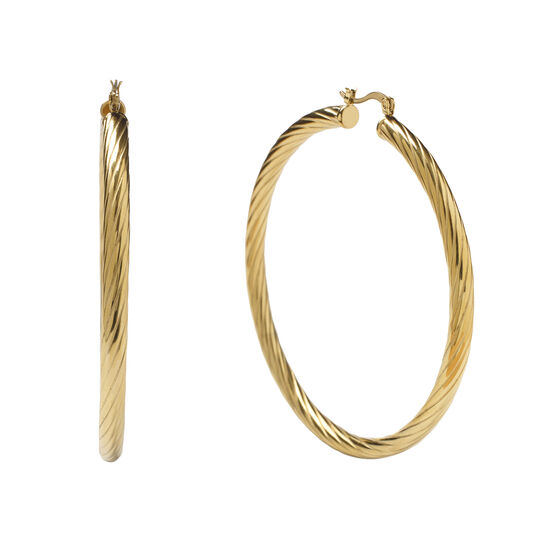 Neneh gold hoop earrings