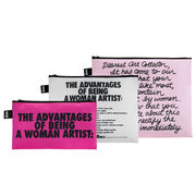 Guerrilla Girls set of 3 zip pockets