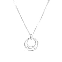 Cluster sterling silver necklace
