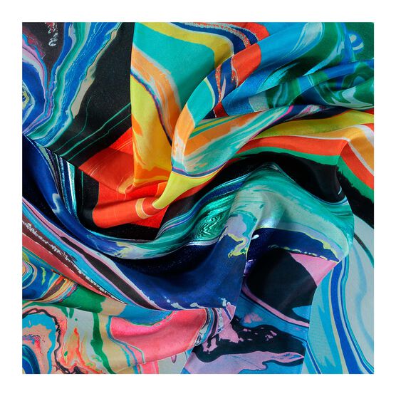 Ian Davenport Giardini Colourfall silk scarf