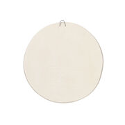 Decorative plaster cast flower roundel