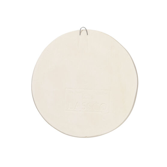 Decorative plaster cast flower roundel