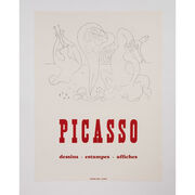 Picasso Dessins Estampes Affiches 1959 rare vintage poster